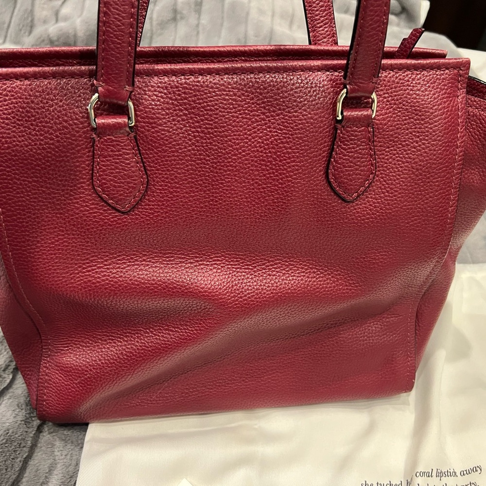 Kate Spade Burgundy Leather Tote and Wallet Set - Picture 15 of 16